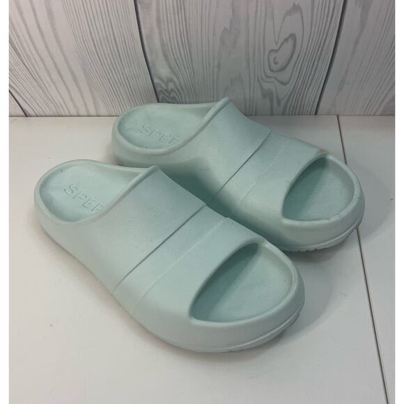 Sperry Women's Float Slide Flat Sandals Sea Foam Green Size 8 - Picture 1 of 6